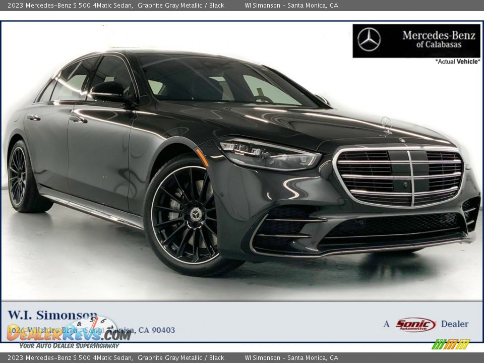 2023 Mercedes-Benz S 500 4Matic Sedan Graphite Gray Metallic / Black Photo #1