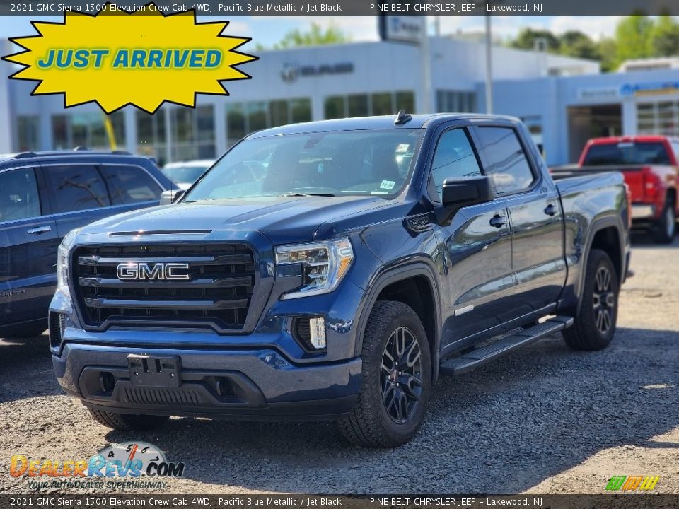 2021 GMC Sierra 1500 Elevation Crew Cab 4WD Pacific Blue Metallic / Jet Black Photo #1