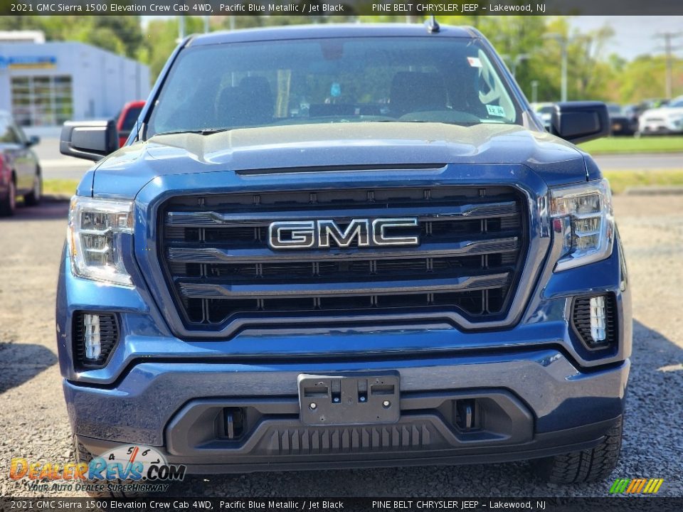 2021 GMC Sierra 1500 Elevation Crew Cab 4WD Pacific Blue Metallic / Jet Black Photo #2