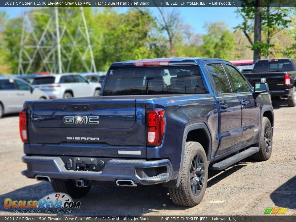 2021 GMC Sierra 1500 Elevation Crew Cab 4WD Pacific Blue Metallic / Jet Black Photo #3