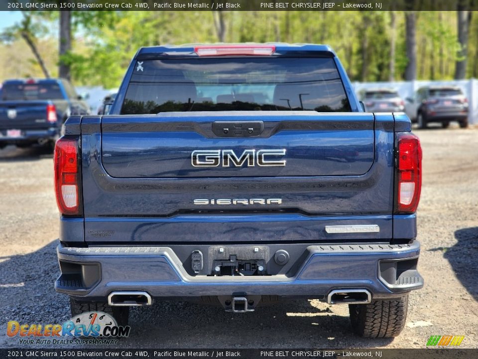 2021 GMC Sierra 1500 Elevation Crew Cab 4WD Pacific Blue Metallic / Jet Black Photo #4