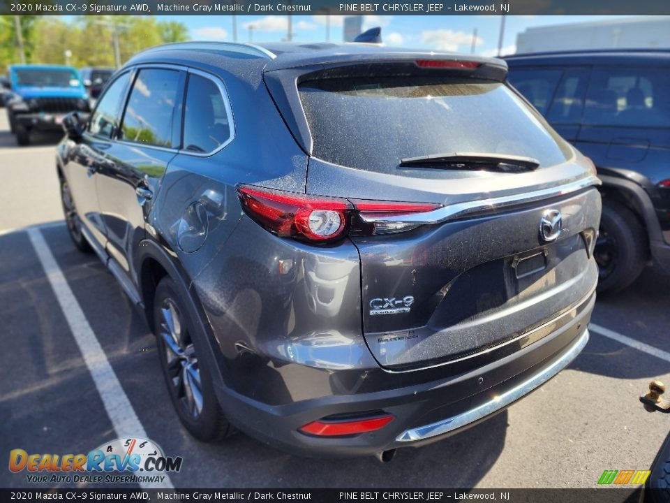 2020 Mazda CX-9 Signature AWD Machine Gray Metallic / Dark Chestnut Photo #4