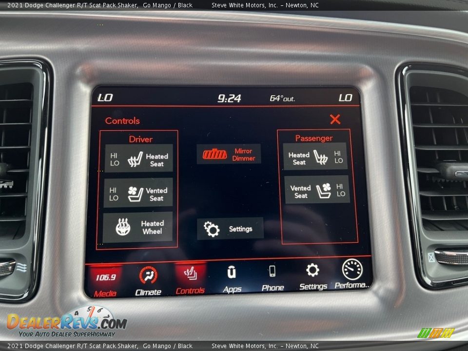 Controls of 2021 Dodge Challenger R/T Scat Pack Shaker Photo #20