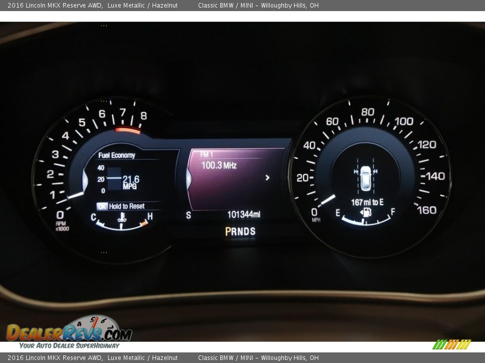 2016 Lincoln MKX Reserve AWD Gauges Photo #9