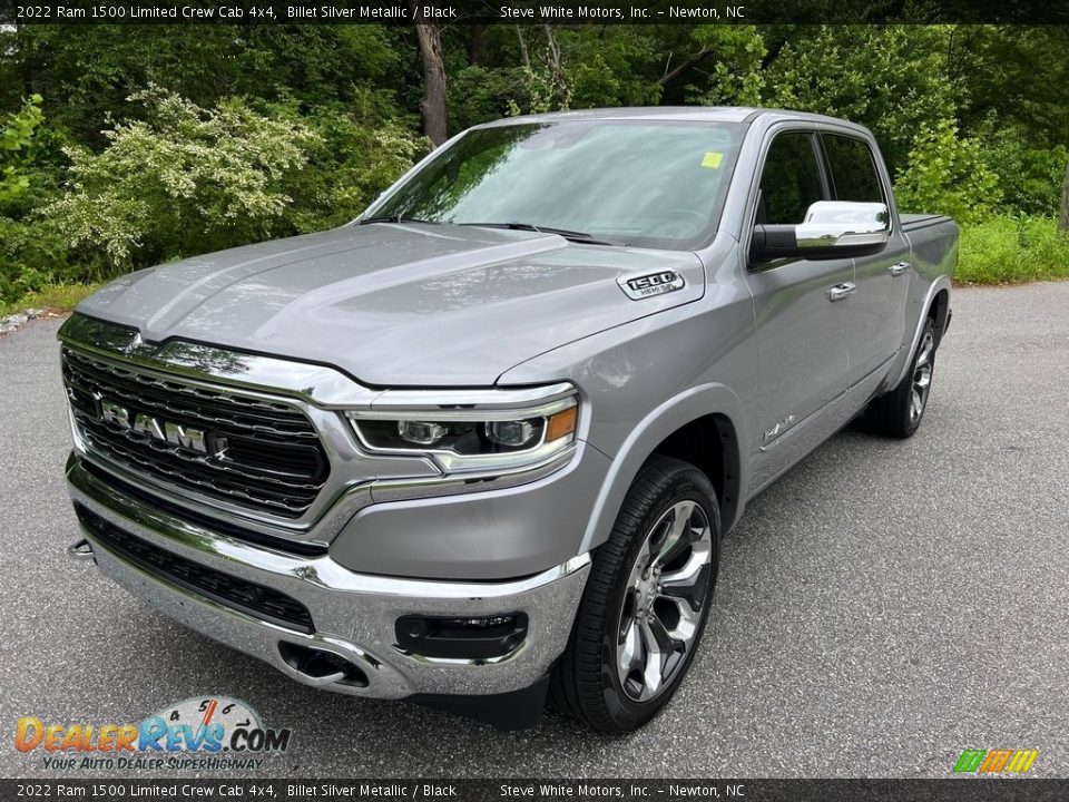 2022 Ram 1500 Limited Crew Cab 4x4 Billet Silver Metallic / Black Photo #3