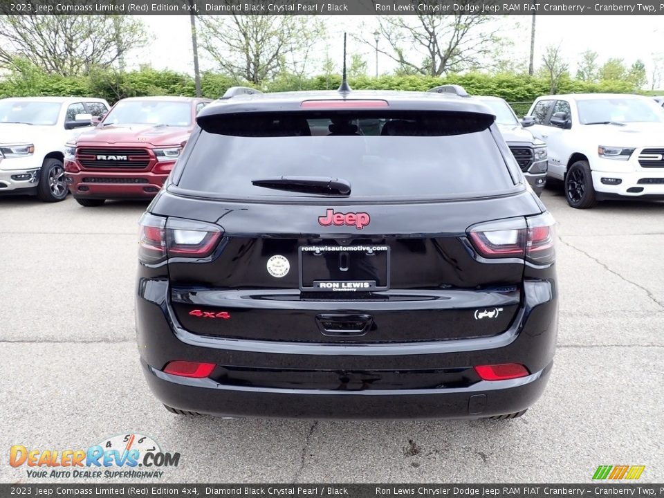 2023 Jeep Compass Limited (Red) Edition 4x4 Diamond Black Crystal Pearl / Black Photo #4