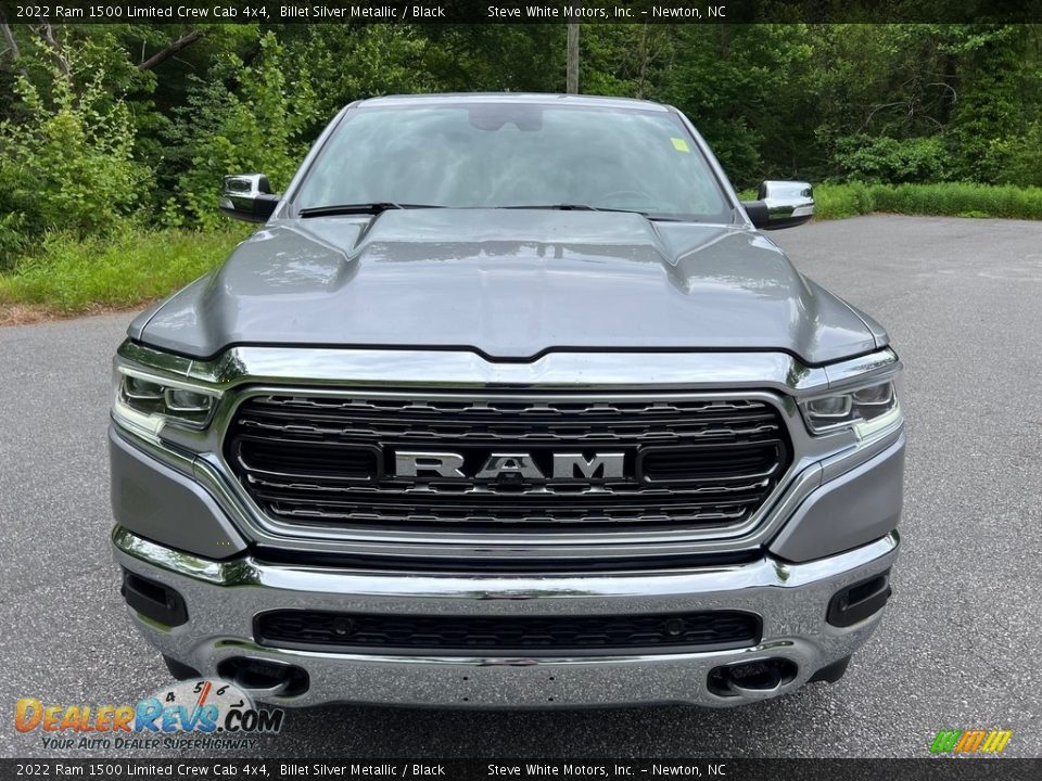2022 Ram 1500 Limited Crew Cab 4x4 Billet Silver Metallic / Black Photo #4