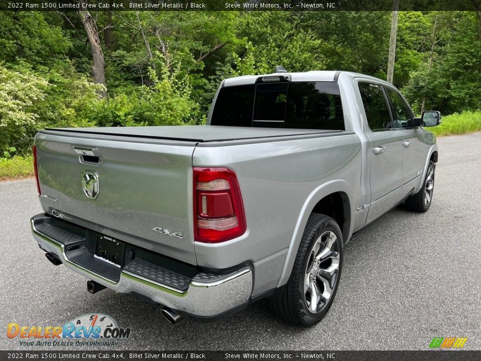 2022 Ram 1500 Limited Crew Cab 4x4 Billet Silver Metallic / Black Photo #7