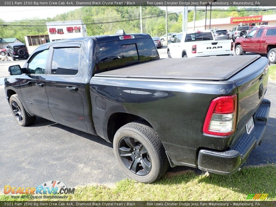 2021 Ram 1500 Big Horn Crew Cab 4x4 Diamond Black Crystal Pearl / Black Photo #2