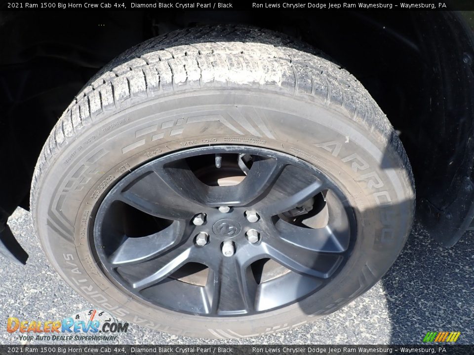 2021 Ram 1500 Big Horn Crew Cab 4x4 Diamond Black Crystal Pearl / Black Photo #5
