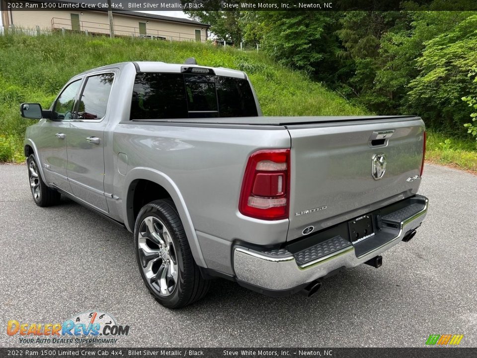 2022 Ram 1500 Limited Crew Cab 4x4 Billet Silver Metallic / Black Photo #12