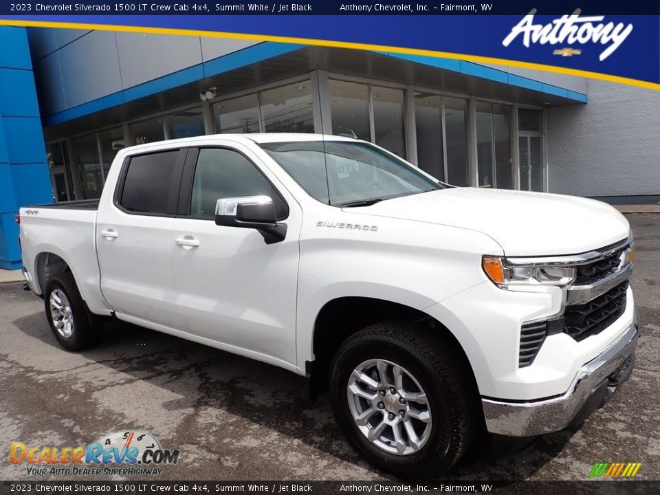 2023 Chevrolet Silverado 1500 LT Crew Cab 4x4 Summit White / Jet Black Photo #1
