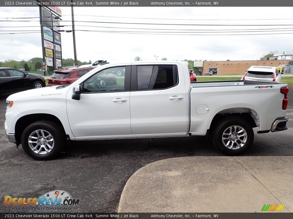 2023 Chevrolet Silverado 1500 LT Crew Cab 4x4 Summit White / Jet Black Photo #7