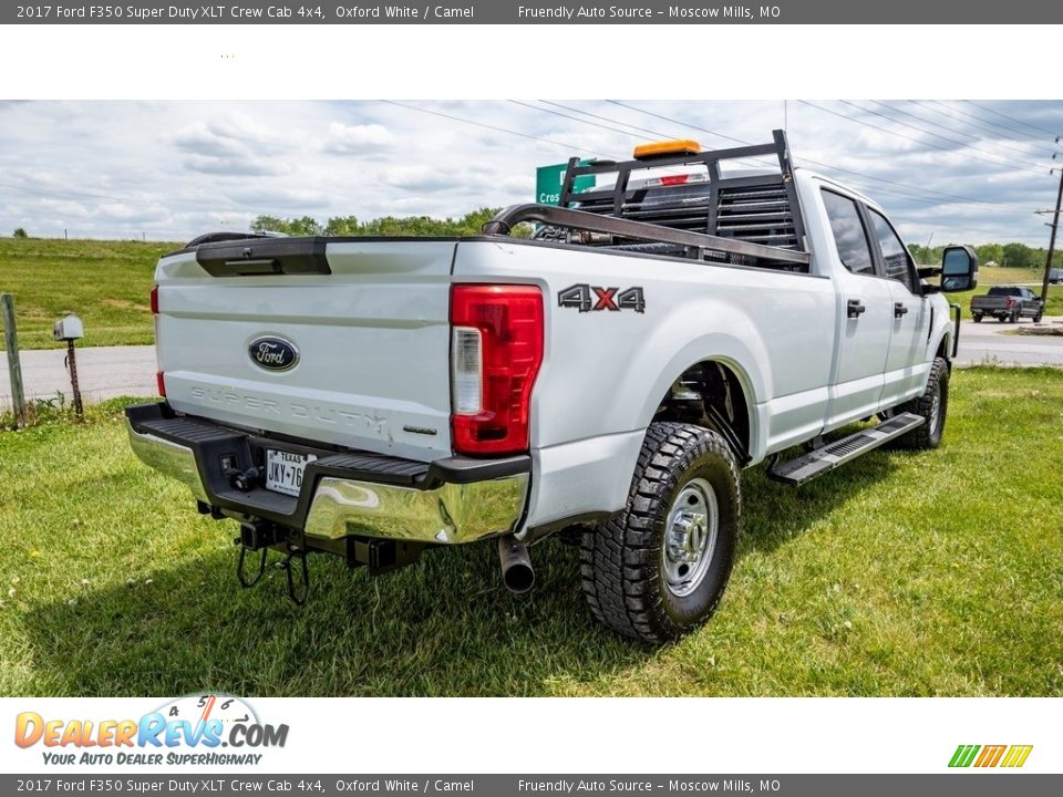 2017 Ford F350 Super Duty XLT Crew Cab 4x4 Oxford White / Camel Photo #4