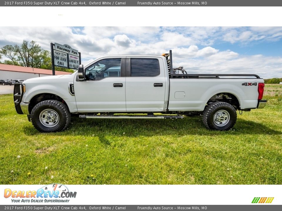 2017 Ford F350 Super Duty XLT Crew Cab 4x4 Oxford White / Camel Photo #7