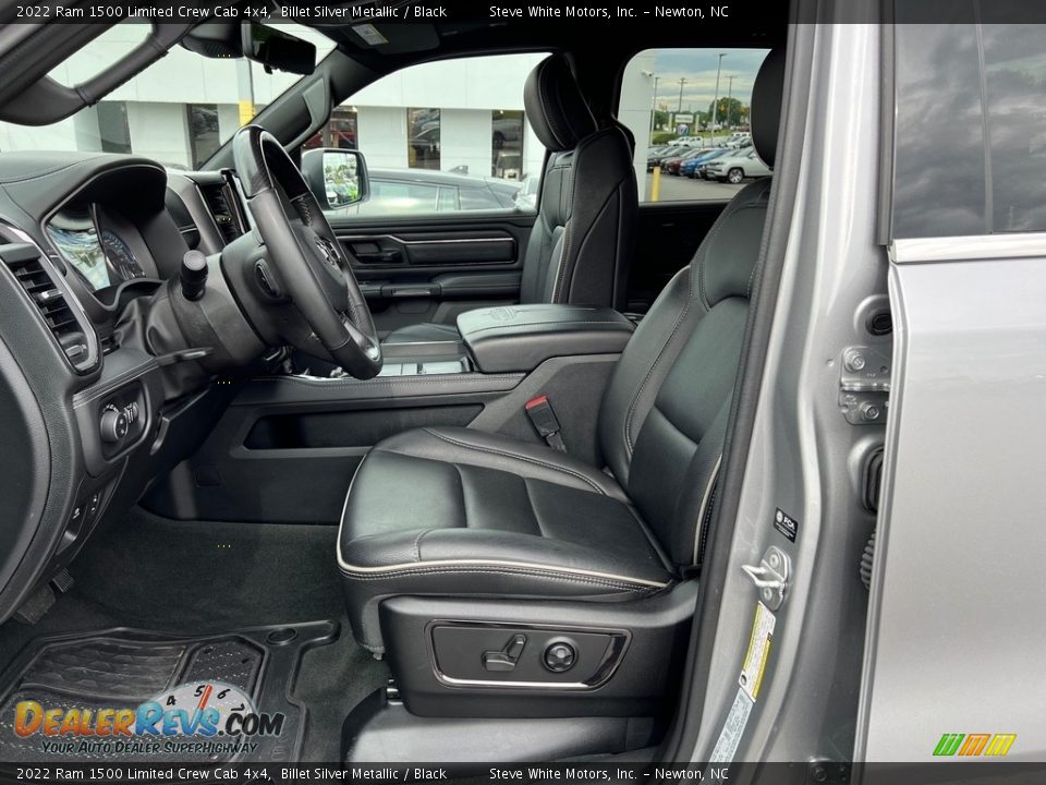 Black Interior - 2022 Ram 1500 Limited Crew Cab 4x4 Photo #15