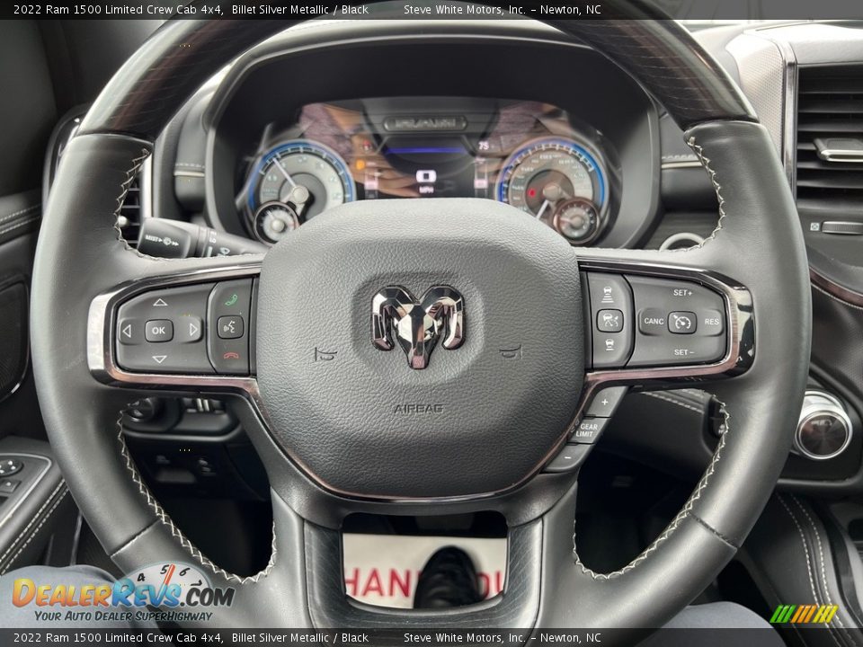 2022 Ram 1500 Limited Crew Cab 4x4 Steering Wheel Photo #24