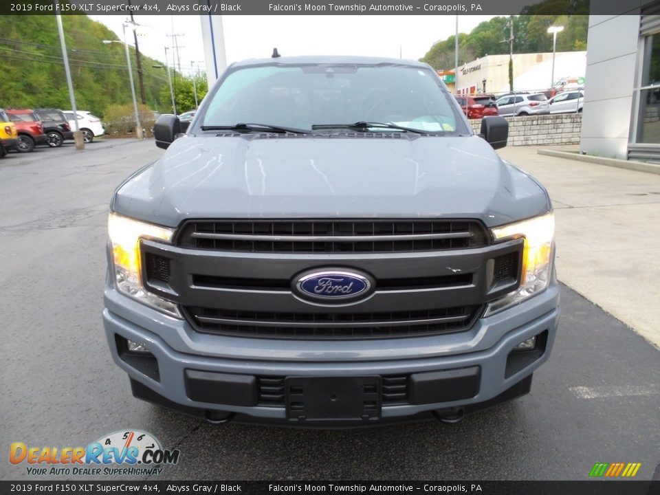 2019 Ford F150 XLT SuperCrew 4x4 Abyss Gray / Black Photo #8