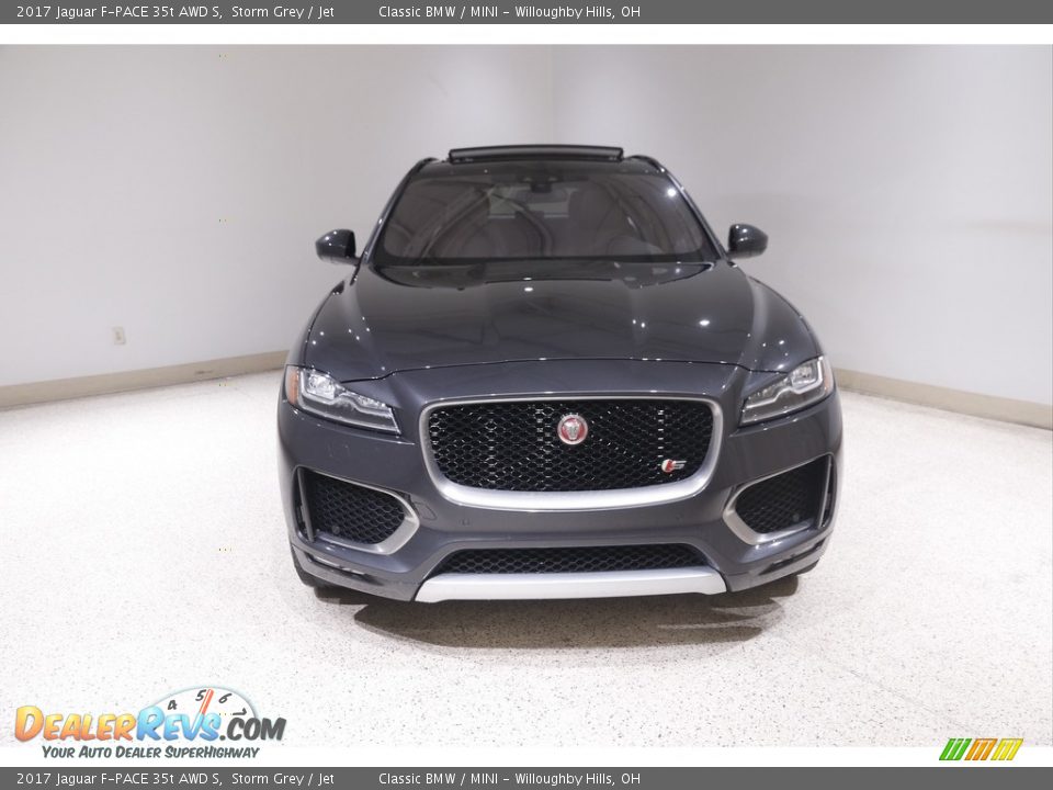 2017 Jaguar F-PACE 35t AWD S Storm Grey / Jet Photo #2