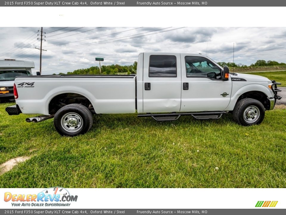 2015 Ford F350 Super Duty XLT Crew Cab 4x4 Oxford White / Steel Photo #3