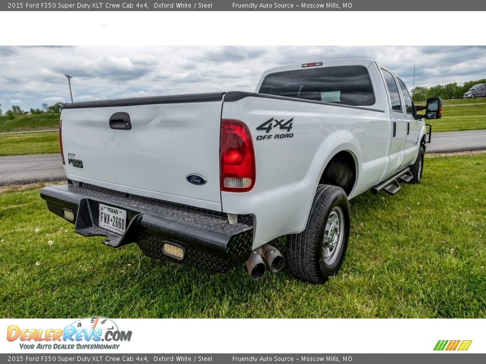 2015 Ford F350 Super Duty XLT Crew Cab 4x4 Oxford White / Steel Photo #4