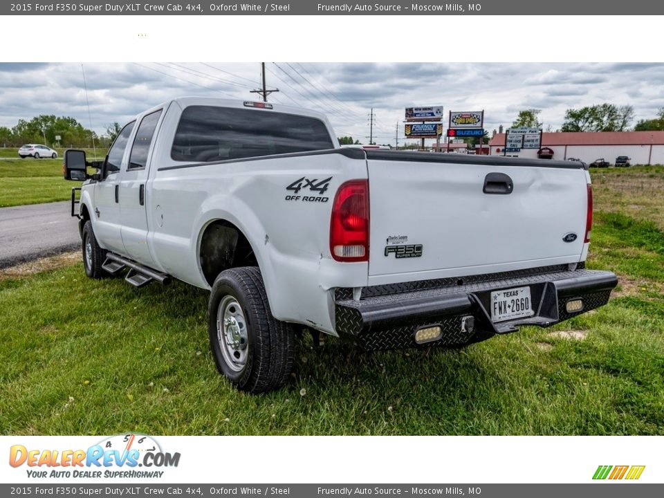 2015 Ford F350 Super Duty XLT Crew Cab 4x4 Oxford White / Steel Photo #6