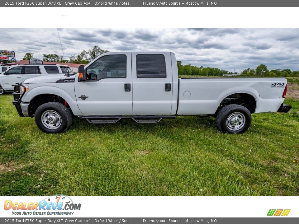 2015 Ford F350 Super Duty XLT Crew Cab 4x4 Oxford White / Steel Photo #7