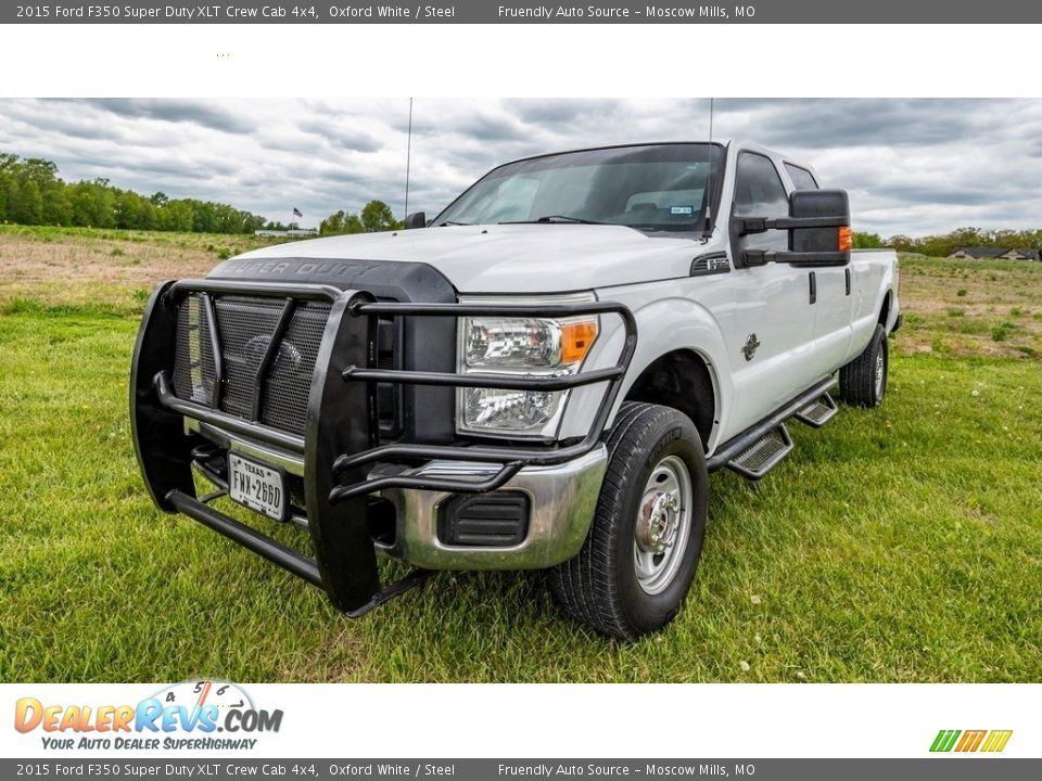 2015 Ford F350 Super Duty XLT Crew Cab 4x4 Oxford White / Steel Photo #8