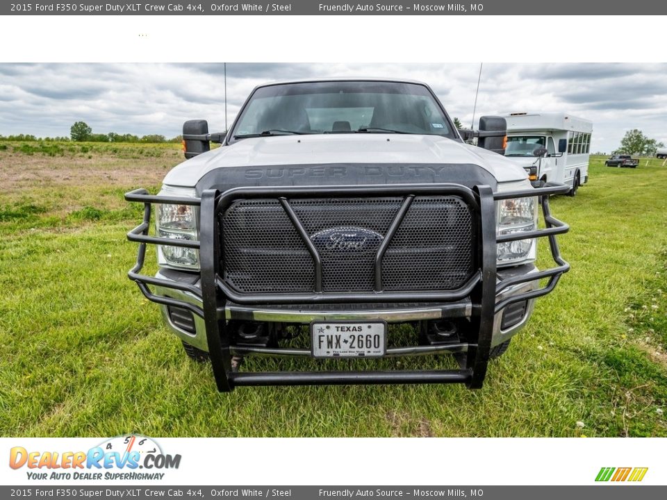 2015 Ford F350 Super Duty XLT Crew Cab 4x4 Oxford White / Steel Photo #9