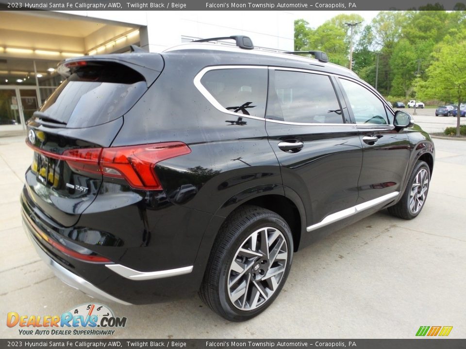 2023 Hyundai Santa Fe Calligraphy AWD Twilight Black / Beige Photo #2