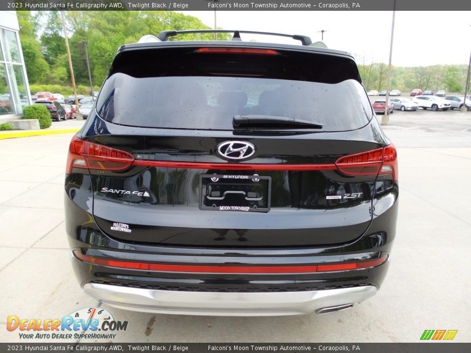 2023 Hyundai Santa Fe Calligraphy AWD Twilight Black / Beige Photo #3