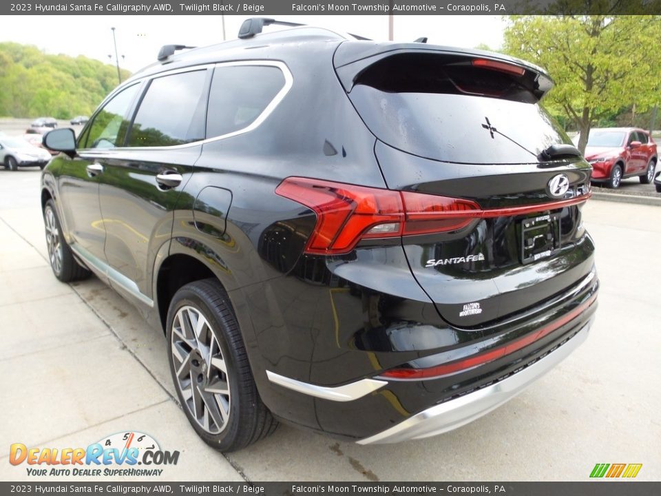 2023 Hyundai Santa Fe Calligraphy AWD Twilight Black / Beige Photo #5