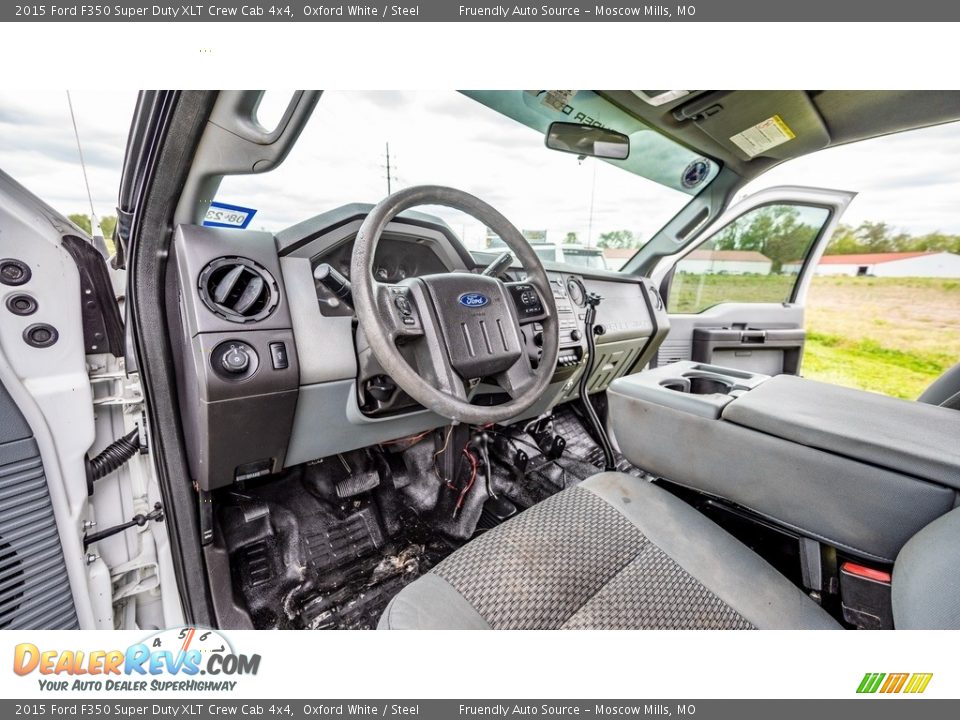 2015 Ford F350 Super Duty XLT Crew Cab 4x4 Oxford White / Steel Photo #19