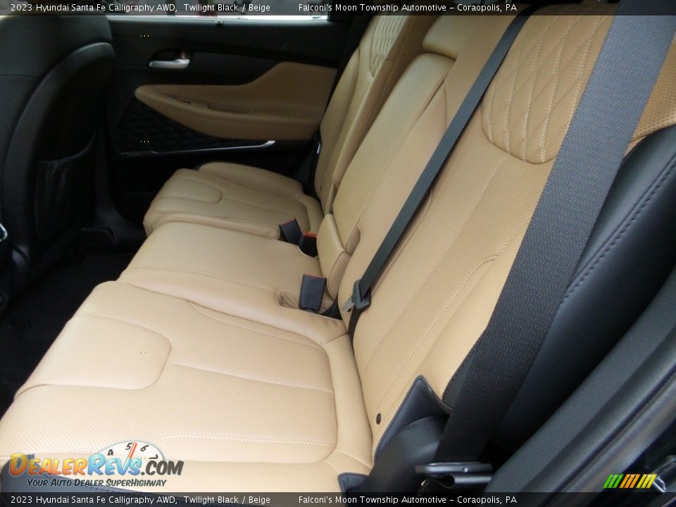 Rear Seat of 2023 Hyundai Santa Fe Calligraphy AWD Photo #12