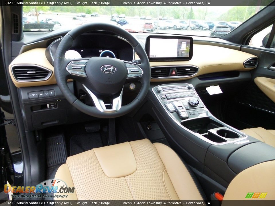 Beige Interior - 2023 Hyundai Santa Fe Calligraphy AWD Photo #13