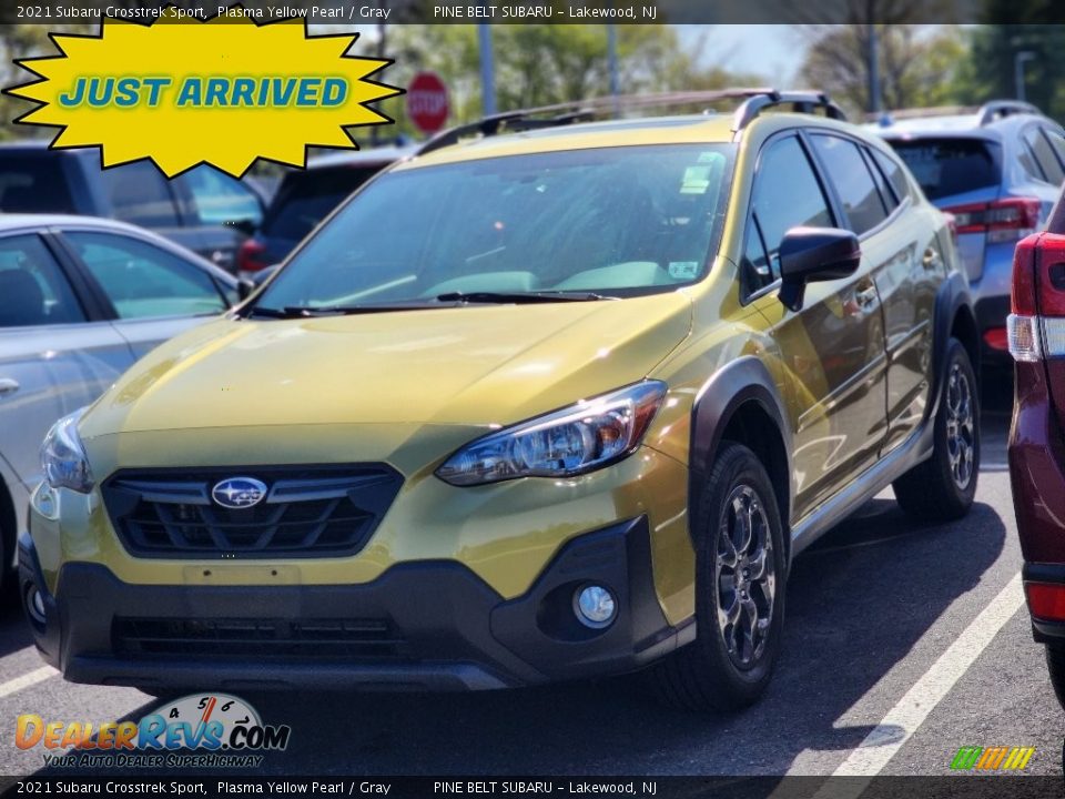 2021 Subaru Crosstrek Sport Plasma Yellow Pearl / Gray Photo #1