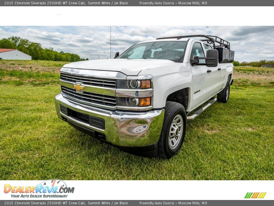 2015 Chevrolet Silverado 2500HD WT Crew Cab Summit White / Jet Black Photo #8