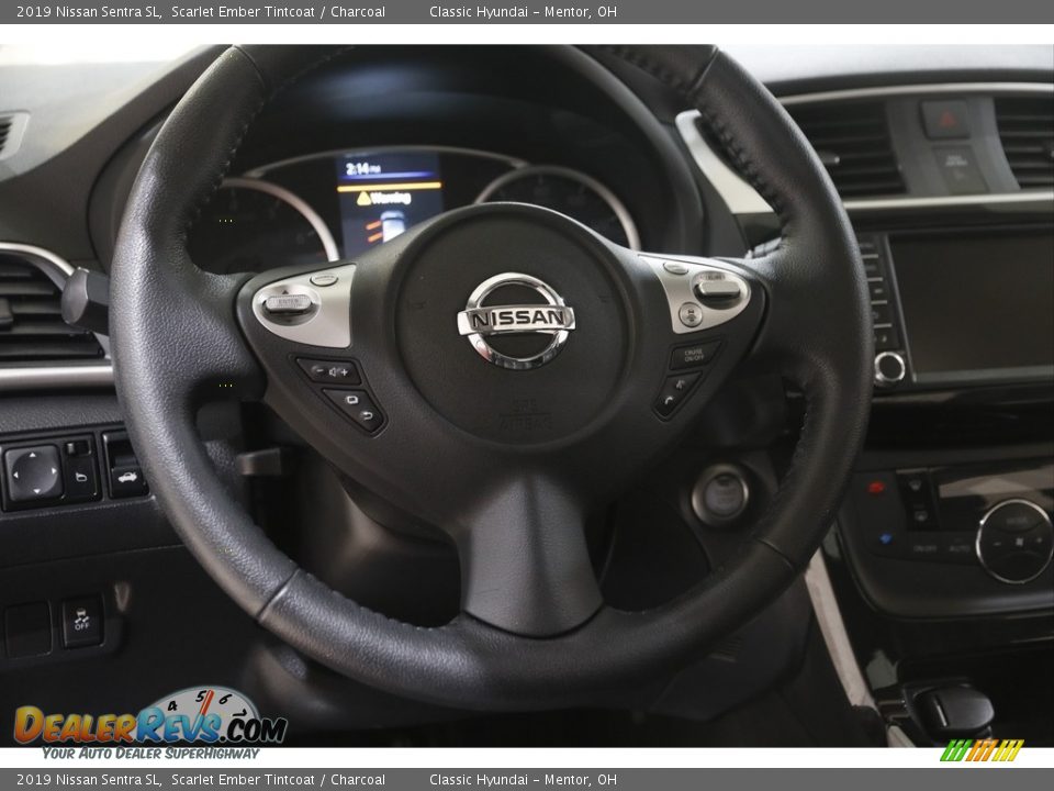 2019 Nissan Sentra SL Scarlet Ember Tintcoat / Charcoal Photo #7