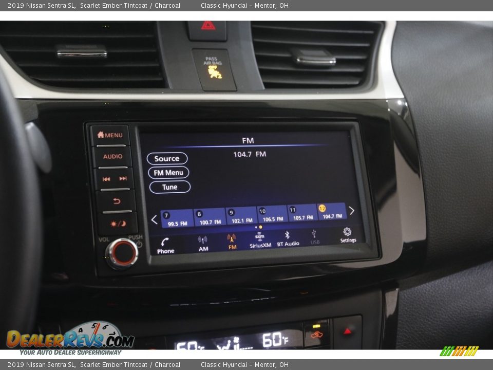 2019 Nissan Sentra SL Scarlet Ember Tintcoat / Charcoal Photo #10