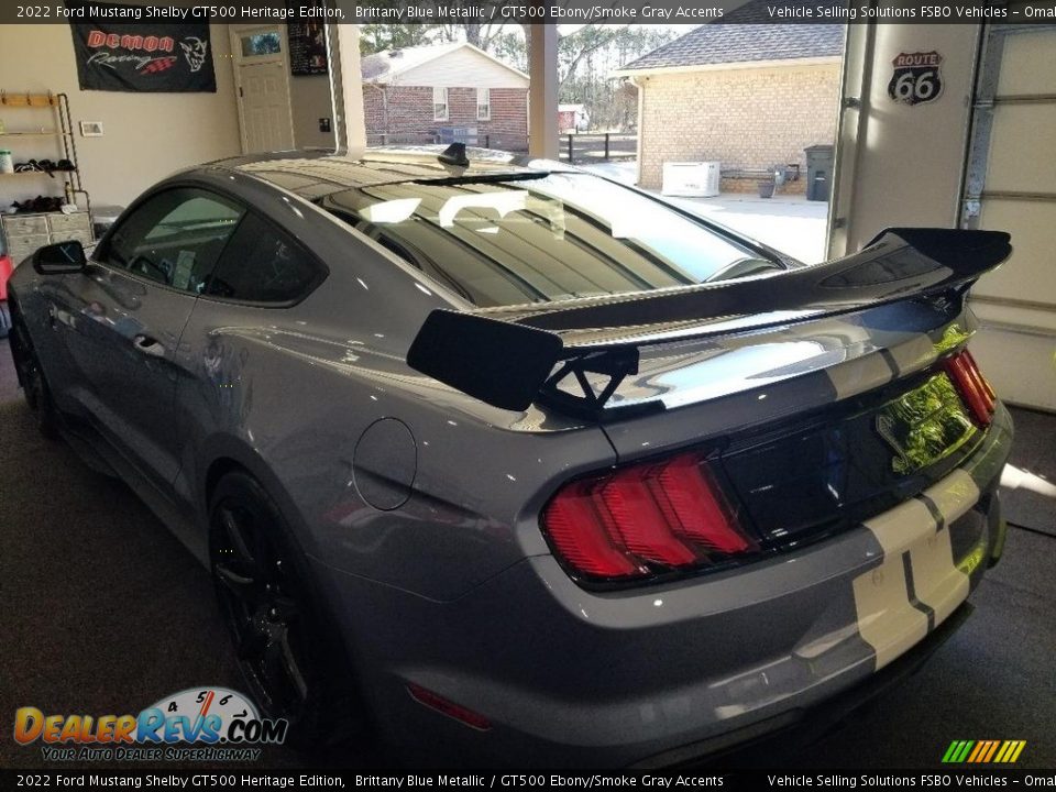 2022 Ford Mustang Shelby GT500 Heritage Edition Brittany Blue Metallic / GT500 Ebony/Smoke Gray Accents Photo #7