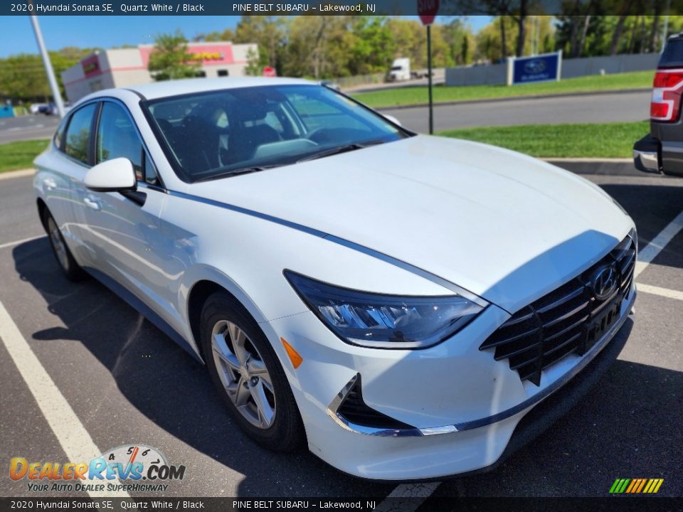 2020 Hyundai Sonata SE Quartz White / Black Photo #2