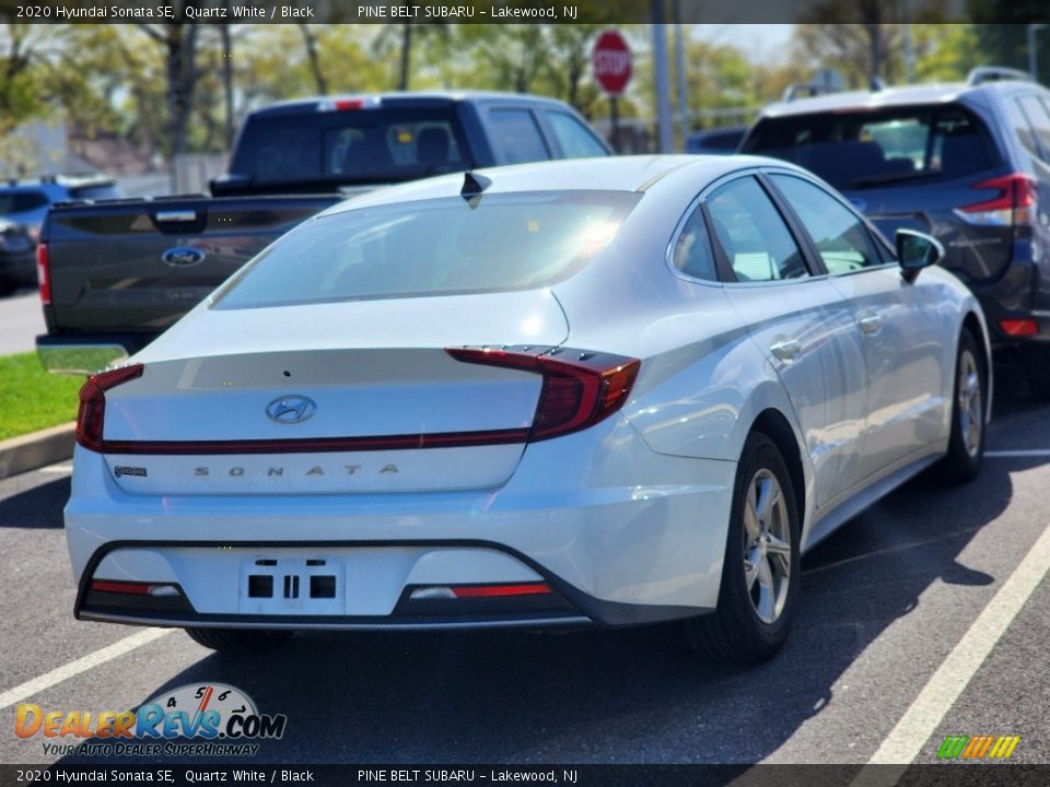 2020 Hyundai Sonata SE Quartz White / Black Photo #4