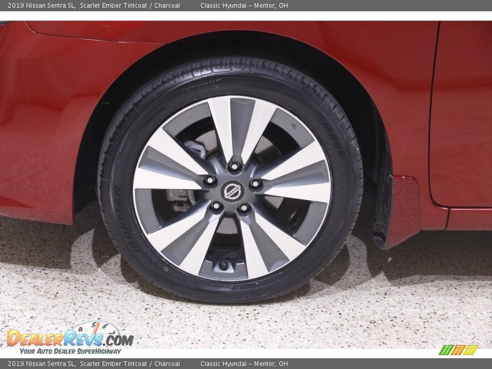 2019 Nissan Sentra SL Scarlet Ember Tintcoat / Charcoal Photo #20