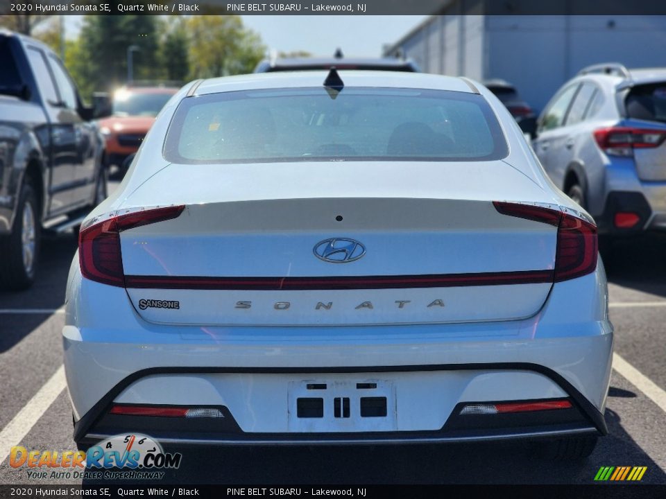 2020 Hyundai Sonata SE Quartz White / Black Photo #6