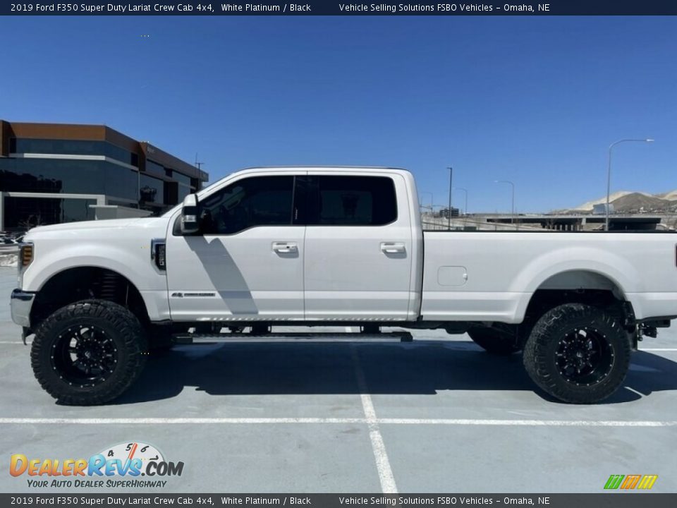 2019 Ford F350 Super Duty Lariat Crew Cab 4x4 White Platinum / Black Photo #1