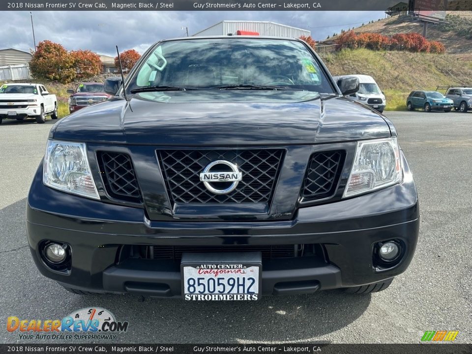 2018 Nissan Frontier SV Crew Cab Magnetic Black / Steel Photo #2