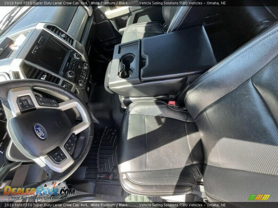 2019 Ford F350 Super Duty Lariat Crew Cab 4x4 White Platinum / Black Photo #5