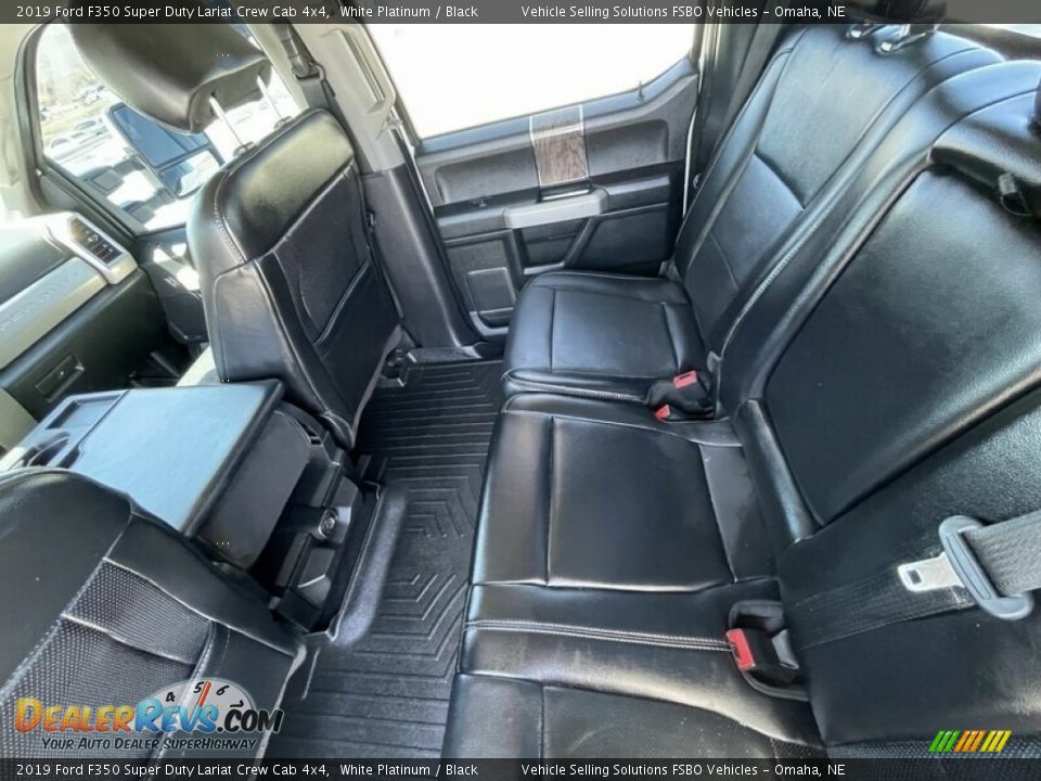 2019 Ford F350 Super Duty Lariat Crew Cab 4x4 White Platinum / Black Photo #7