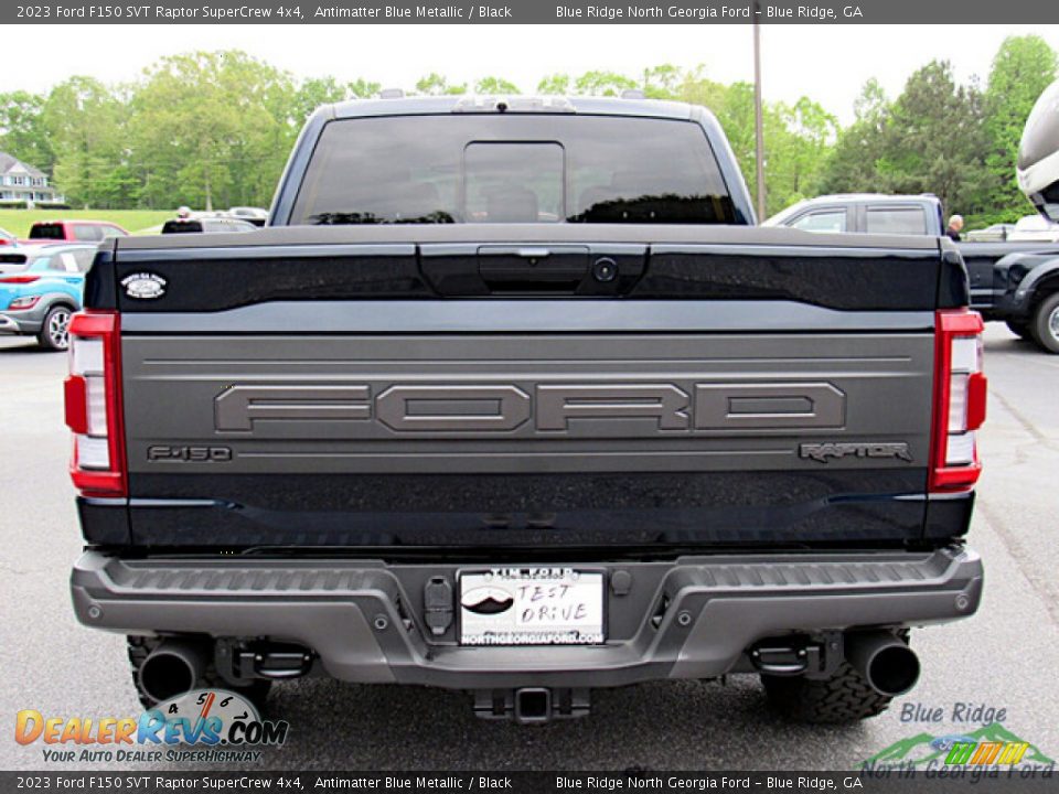2023 Ford F150 SVT Raptor SuperCrew 4x4 Antimatter Blue Metallic / Black Photo #4