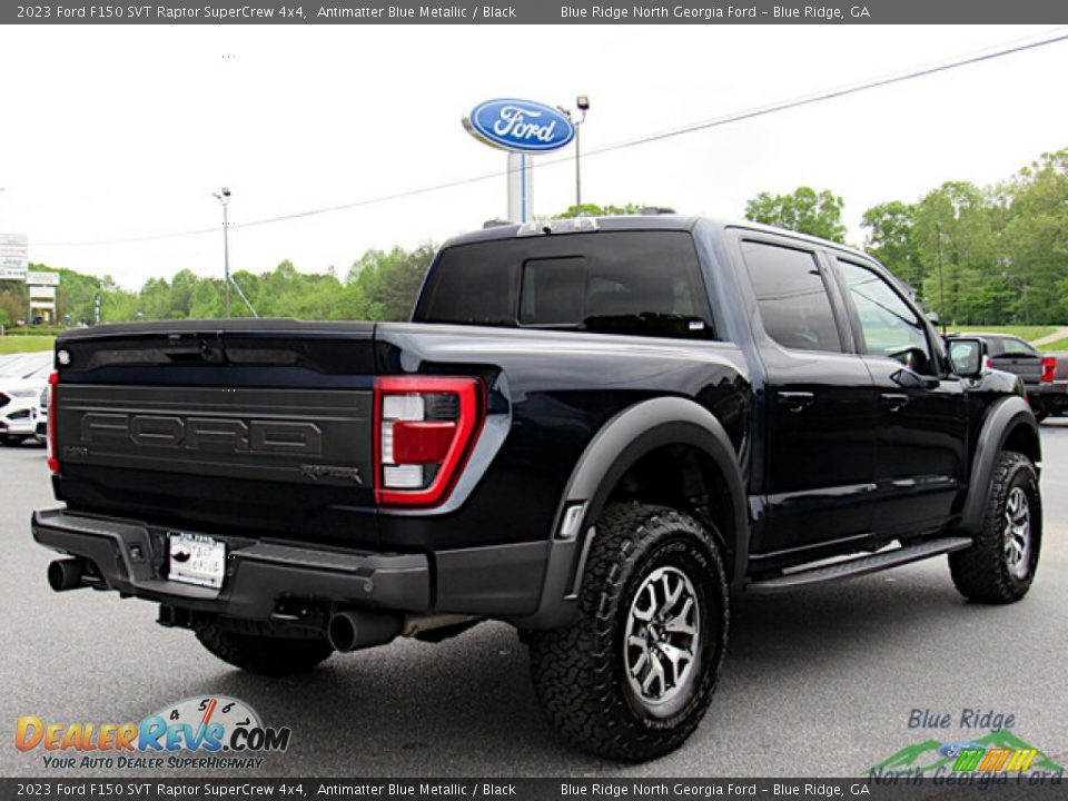 2023 Ford F150 SVT Raptor SuperCrew 4x4 Antimatter Blue Metallic / Black Photo #5